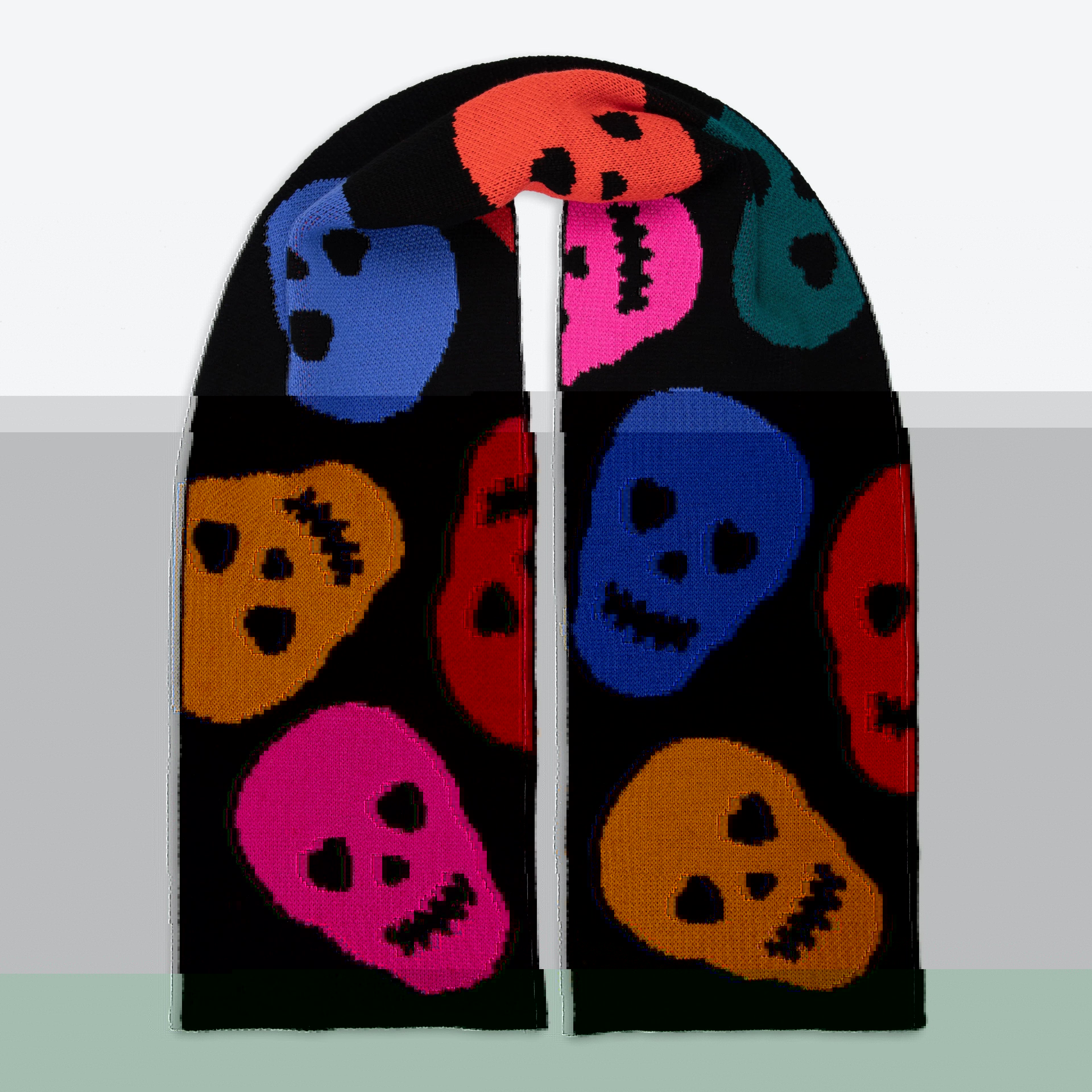 Miss Pompom Skull Scarf